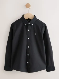 Noir - Chemise Oxford (3-16ans)