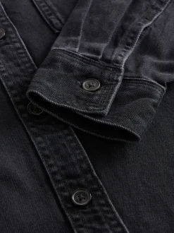 Noir - Chemises oversize en Denim