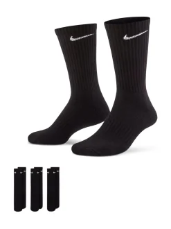 Noir - Col rond - Lot de chaussettes Nike Everyday Cushioned Crew 3 (0)