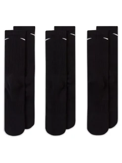 Noir - Col rond - Lot de chaussettes Nike Everyday Cushioned Crew 3 (0)