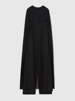 Noir - Combinaison cape ample Reiss Farley