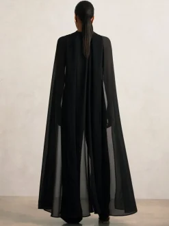 Noir - Combinaison cape ample Reiss Farley