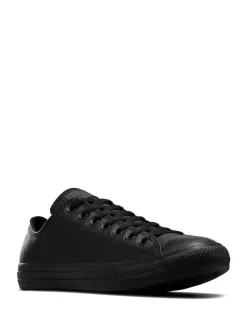 Noir - Converse Leather Chuck Ox Trainers