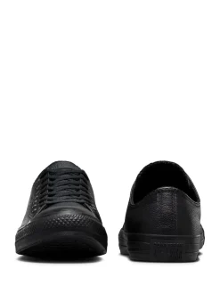 Noir - Converse Leather Chuck Ox Trainers