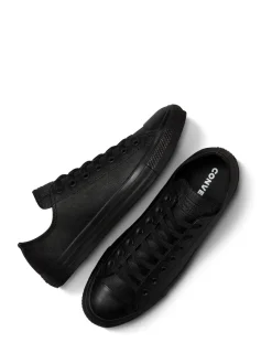 Noir - Converse Leather Chuck Ox Trainers