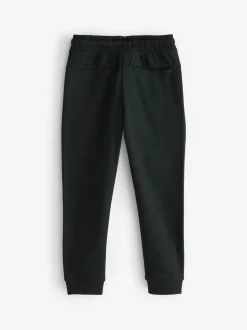 Noir - Coupe ajustée Zip Joggers (3-16yrs)