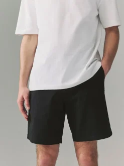 Noir - Coupe ample - Short chino stretch