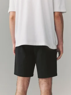 Noir - Coupe ample - Short chino stretch