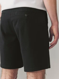 Noir - Coupe ample - Short chino stretch