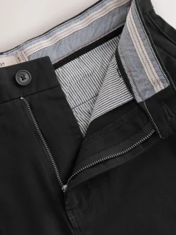 Noir - Coupe ample - Short chino stretch