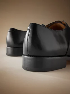 Noir - Coupe classique - Chaussures avec bout Oxford semelle en cuir Signature