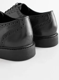 Noir - Coupe classique - Chaussures Richelieu derby en cuir
