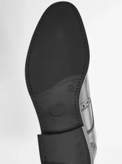 Noir - Coupe classique - Chaussures Richelieu derby en cuir