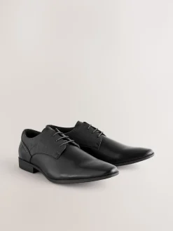 Noir - Coupe classique - Chaussures Derby à lacets