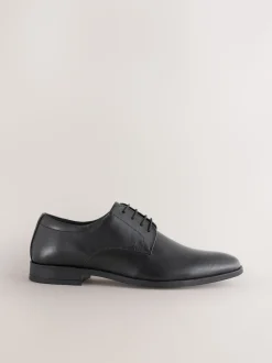 Noir - Coupe classique - Derbys en cuir classiques