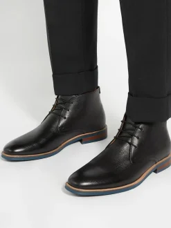 Noir - Coupe classique - Dune London Millers Comfort Sole Chukka Bottes