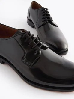 Noir - Coupe classique - Signature Leather Sole Derby Chaussures