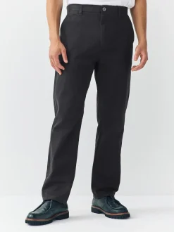 Noir - Coupe fuselée régulière - Pantalon chino stretch