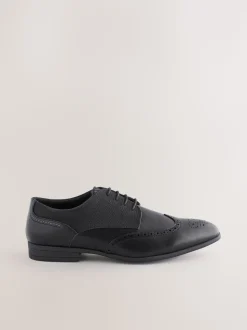 Noir - Coupe large - Chaussures richelieu