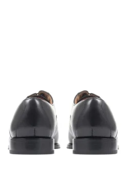 Noir - Coupe large - Chaussures habillées Jones Bootmaker en cuir à lacets pour homme