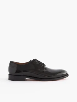 Noir - Coupe large - Signature Leather Sole Derby Chaussures