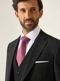 Noir - Coupe standard - Veste de costume Skopes Win au motif riche en laine