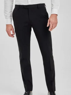 Noir - Coupe sur mesure - Pantalon intelligent stretch