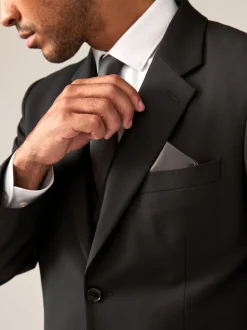 Noir - Coupe sur mesure - Veste Motionflex en Blend mélangée coupe habillée