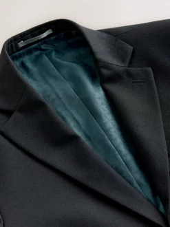 Noir - Coupe sur mesure - Veste de costume texturée