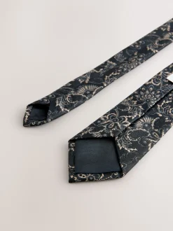 Noir - Cravate et pince design