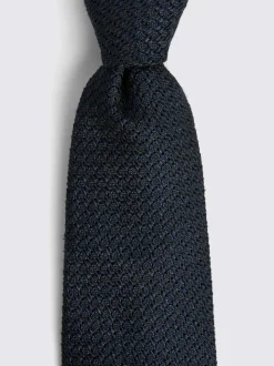 Noir - Cravate MOSS Grenadine