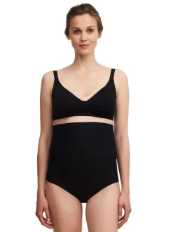 Noir - Culotte Chantelle grossesse pure lisse à taille haute