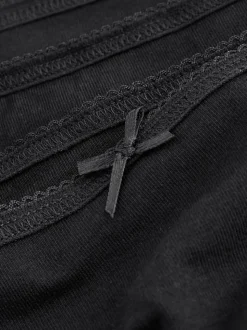 Noir - Culotte en coton riche 5 Pack