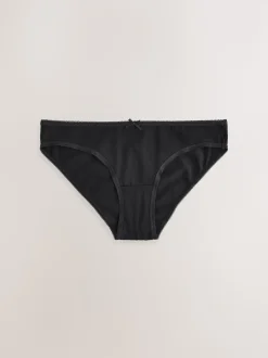Noir - Culotte en coton riche 5 Pack