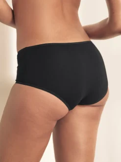 Noir - Culotte en coton riche 5 Pack
