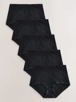 Noir - Culotte en coton riche 5 Pack