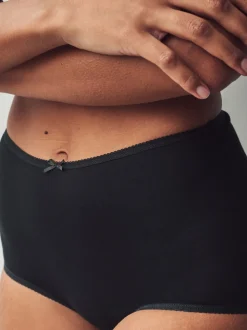 Noir - Culotte en coton riche 5 Pack