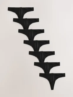 Noir - Culotte en coton riche 7 Pack