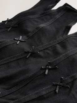 Noir - Culotte en coton riche 7 Pack