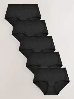 Noir - Culotte en microfibre 5 Pack