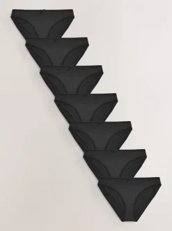 Noir - Culotte en microfibre 7 Pack