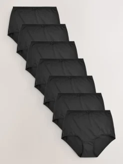 Noir - Culotte en microfibre 7 Pack