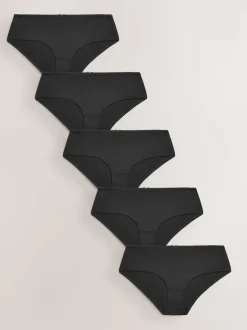 Noir - Culotte en microfibre 5 Pack