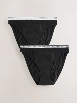 Noir - Culotte pour règles abondantes 2 Pack