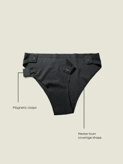 Noir - Culottes adaptables à imprimé animal en jacquard