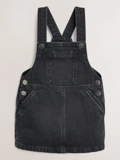 Noir - Denim Robe chasuble (3mths-8yrs)