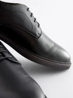 Noir - Derbys à semelle épaisse