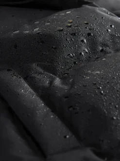 Noir - Doudoune imperméable doublée de fausse fourrure (3-16ans)