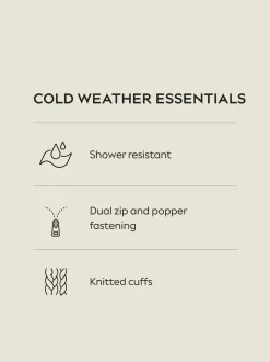 Noir - Doudoune mi-longue Résistant à la douche