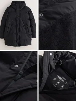 Noir - Doudoune ThermoGen Résistant à la douche